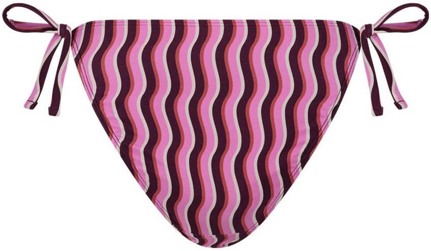 Ten Cate Beach TC WOW strik bikinibroekje roze wit bruin - Foto 3