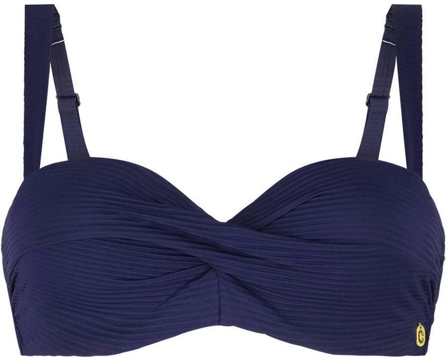 Ten Cate Beach TC WOW voorgevormde strapless bandeau bikinitop donkerblauw - Foto 2