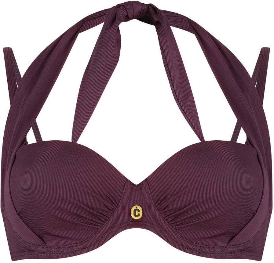 Ten Cate Beach TC WOW voorgevormde beugel bikinitop donkerrood