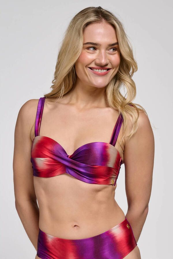 Ten Cate Beach TC WOW voorgevormde beugel bikinitop paars rood - Foto 3