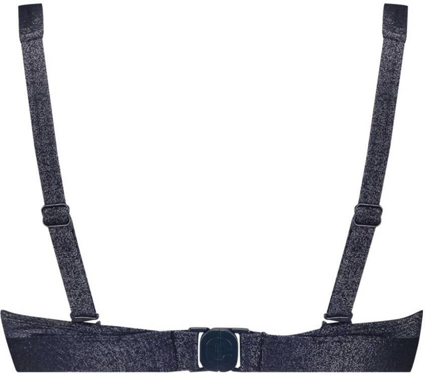 Ten Cate Beach TC WOW voorgevormde bikinitop met lurex donkerblauw - Foto 2