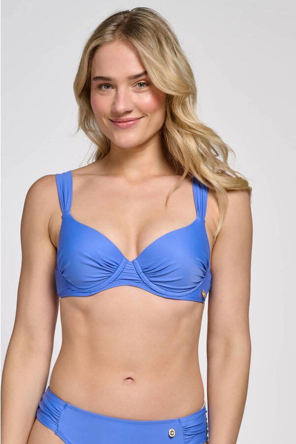 Ten Cate Beach TC WOW voorgevormde push-up bikinitop blauw