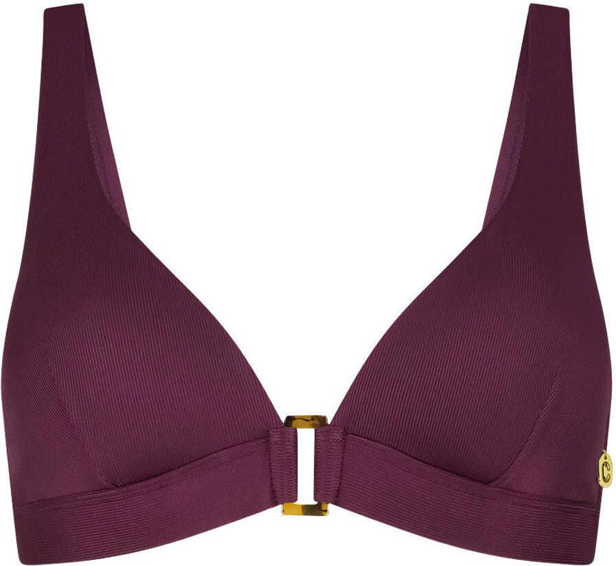 Ten Cate Beach TC WOW voorgevormde push-up bikinitop donkerrood - Foto 3