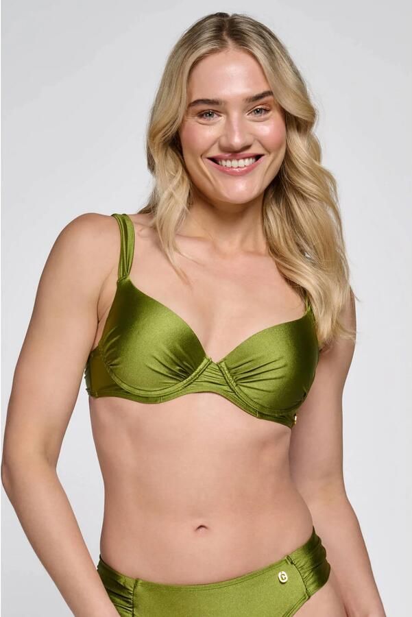 Ten Cate Beach TC WOW voorgevormde push-up bikinitop groen