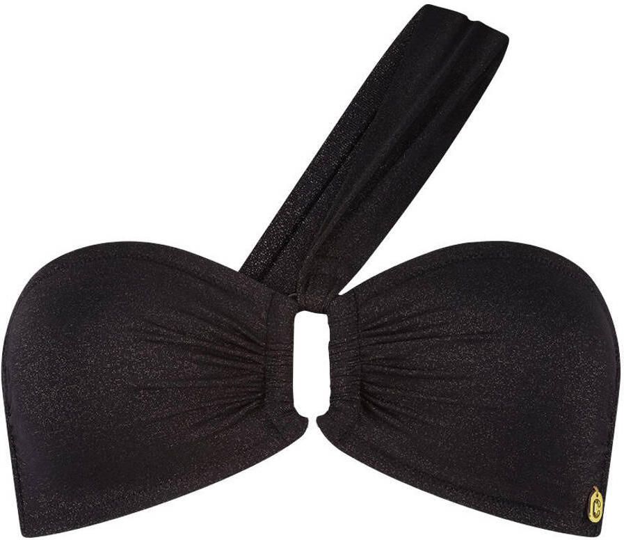 Ten Cate Beach TC WOW voorgevormde strapless bandeau bikinitop zwart