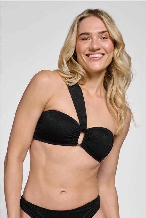 Ten Cate Beach TC WOW voorgevormde strapless bandeau bikinitop zwart - Foto 3
