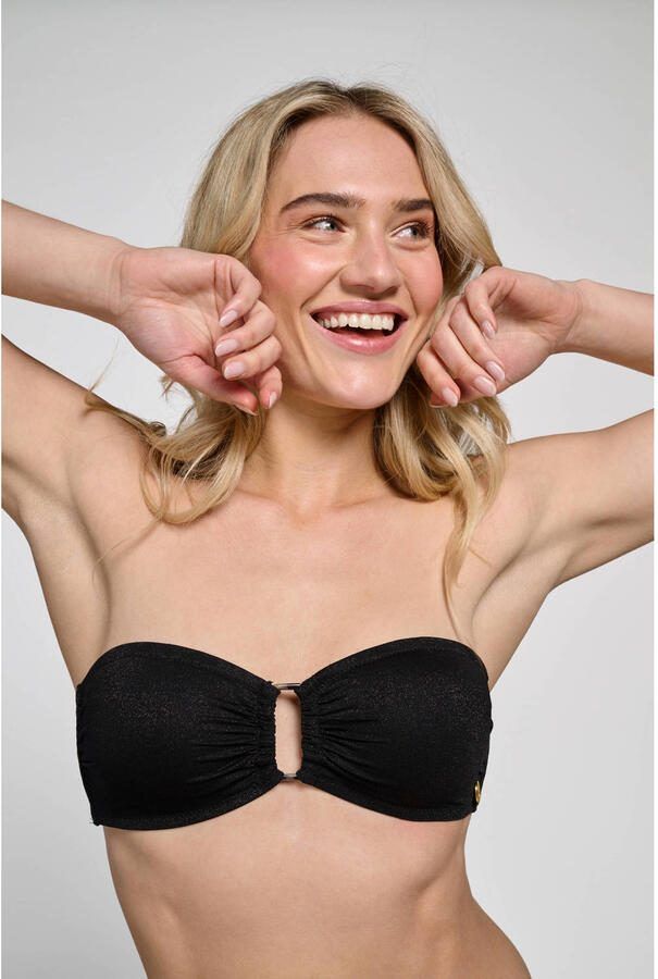Ten Cate Beach TC WOW voorgevormde strapless bandeau bikinitop zwart - Foto 2