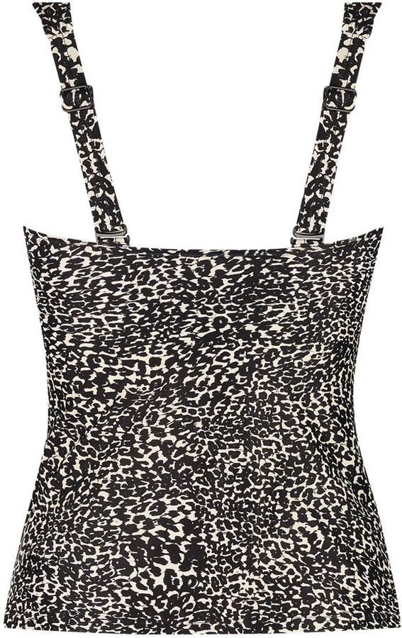 Ten Cate Beach TC WOW voorgevormde tankini bikinitop zwart ecru
