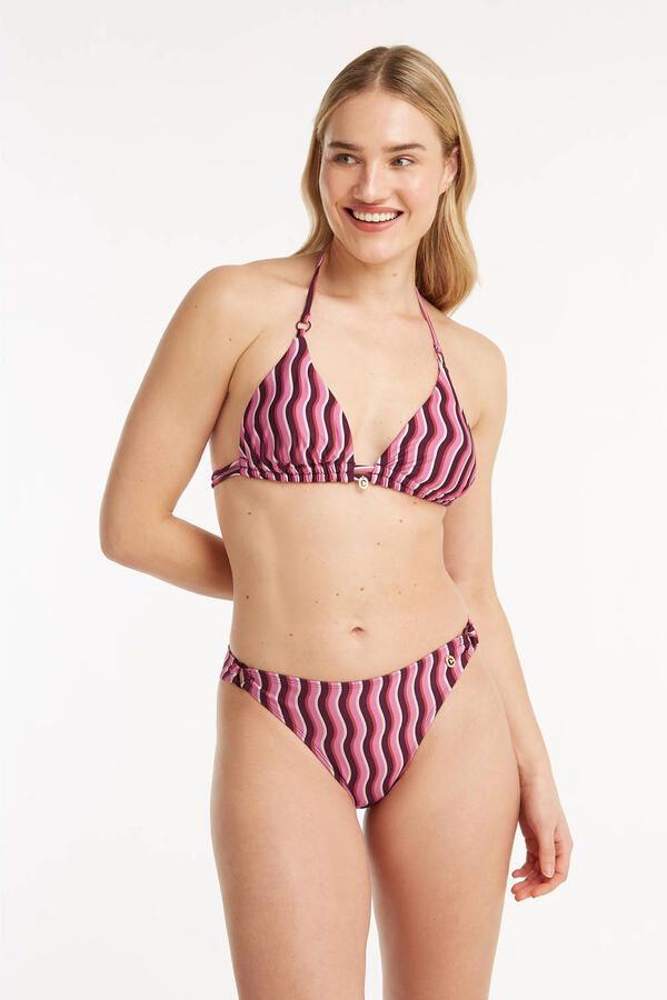 Ten Cate Beach TC WOW voorgevormde triangel bikinitop roze wit bruin