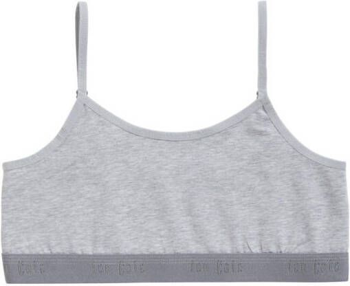 Ten Cate bh top grijs Meisjes Katoen Effen 158 164