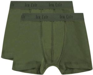 Ten Cate boxershort set van 2 groen
