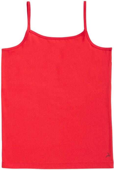 Ten Cate hemd rood Meisjes Stretchkatoen Ronde hals Effen 134 140