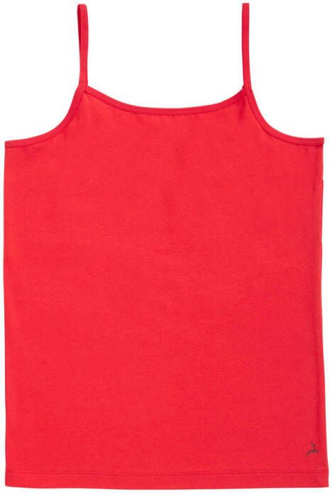 Ten Cate hemd rood Meisjes Stretchkatoen Ronde hals Effen 122 128