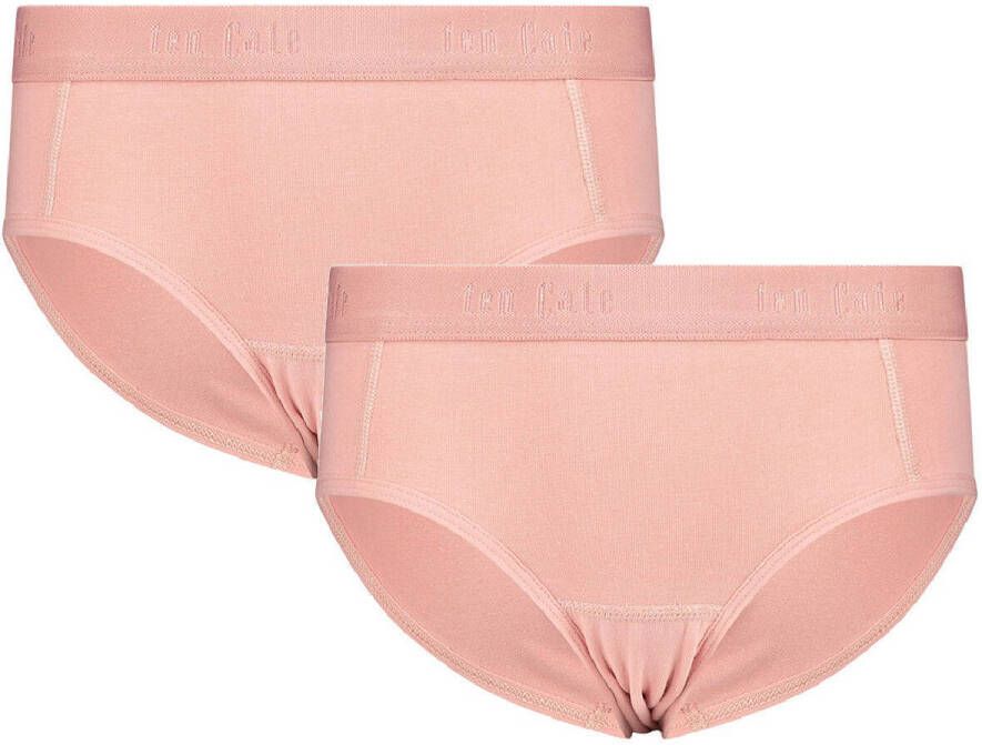 Ten Cate hipster set van 2 roze Slip Meisjes Stretchkatoen Effen 110-116 - Foto 2