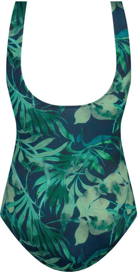 Ten Cate Swim Tweka badpak donkerblauw groen