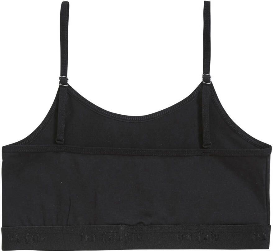 Ten Cate bh top zwart Meisjes Katoen Effen 122 128