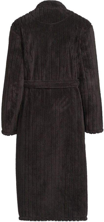Ten Cate fleece badjas donkergrijs - Foto 2