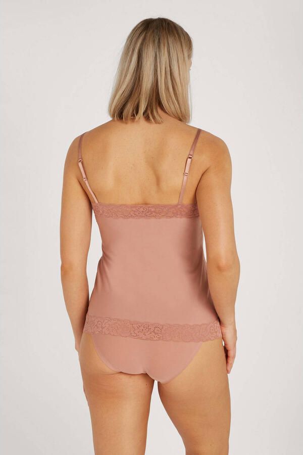 Ten Cate Secrets hemd met kant oudroze