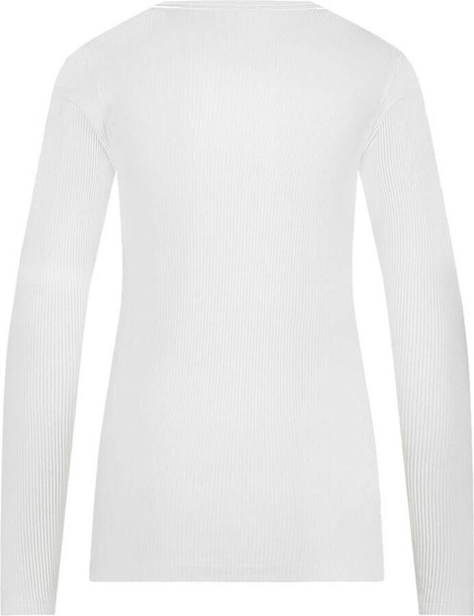 Ten Cate thermoshirt met Viloft en ribstructuur wit