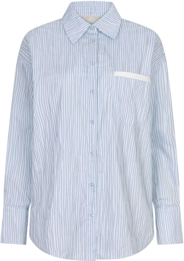 The Lola Club strandblouse Maeve lichtblauw