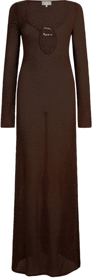 The Lola Club strandjurk Kylee Maxi bruin