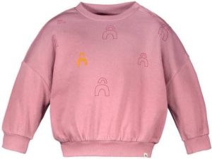 The New Chapter sweater met printopdruk oudroze