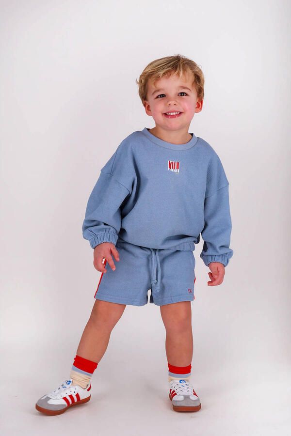 The New Chapter loose sweatshort blauw
