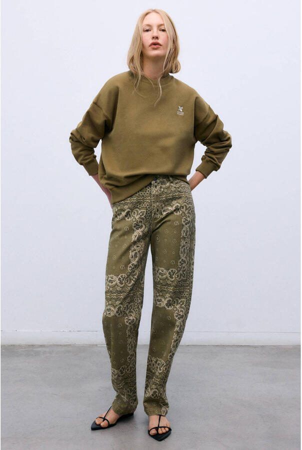 The New Society sweater donkergroen