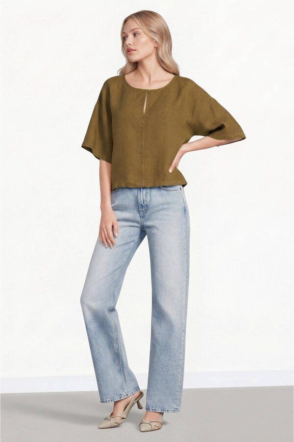 The New Society Blouse Melissa Shirt Olive - Foto 3