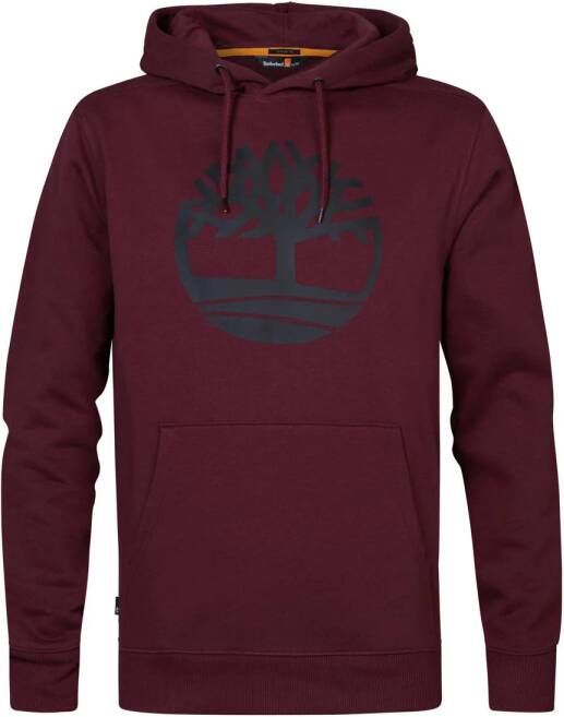 Timberland hoodie met logo bordo