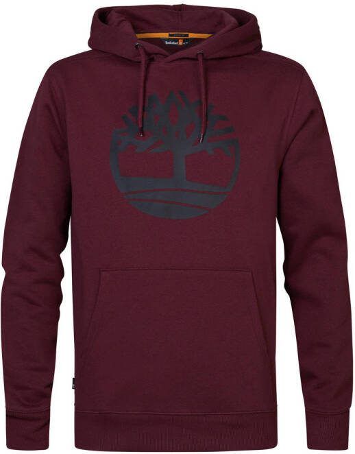 Timberland hoodie met logo bordo