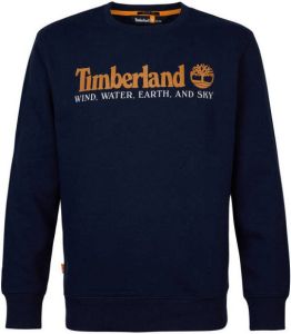 Timberland sweater met logo donkerblauw
