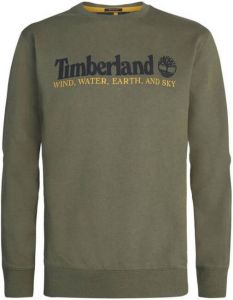 Timberland sweater met logo donkergroen