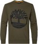 Timberland sweater met printopdruk groen - Thumbnail 1