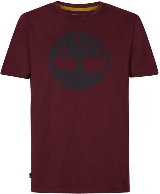 Timberland T-shirt met logo bordeaux