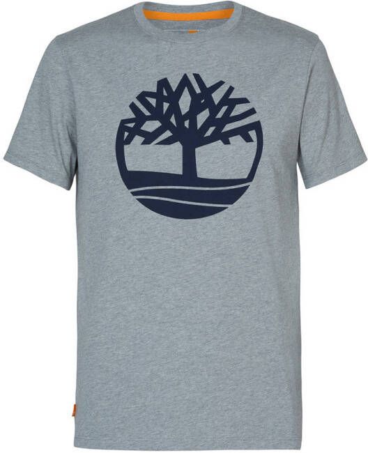 Timberland T-shirt met logo grijs