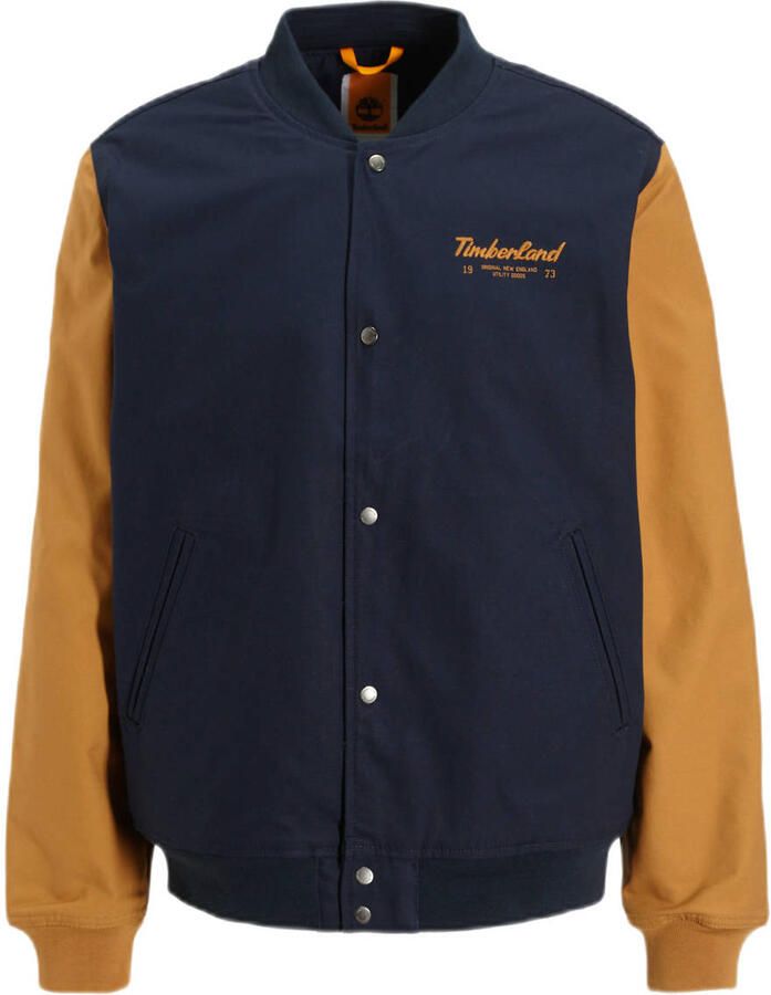 Timberland bomberjack blauw bruin