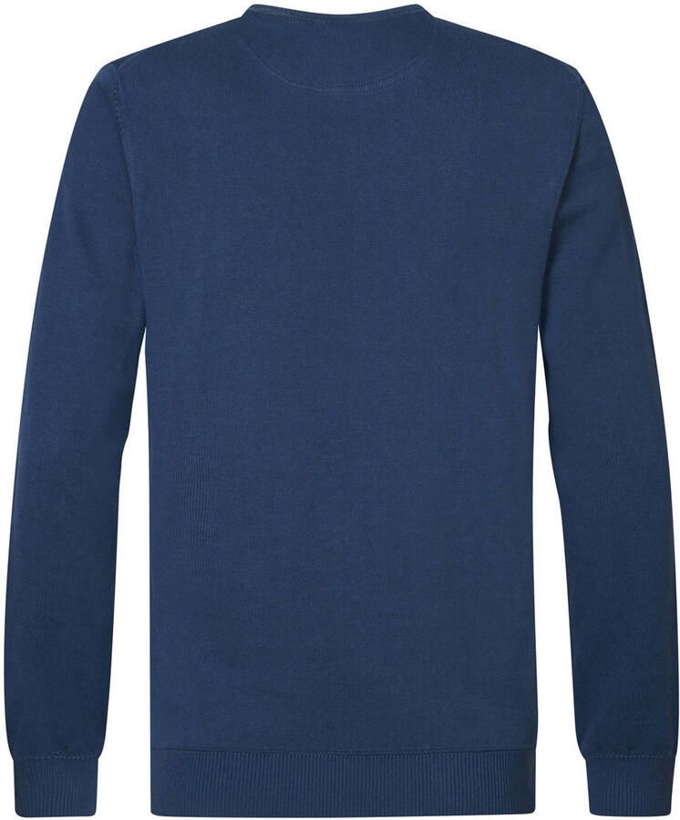 Timberland fijn gebreide pullover van katoen blauw