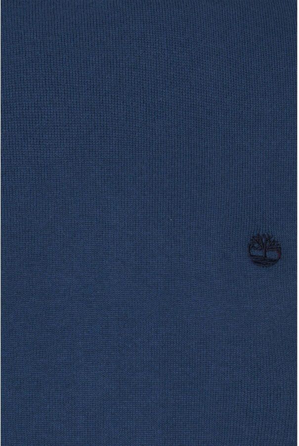 Timberland fijn gebreide pullover van katoen blauw - Foto 2