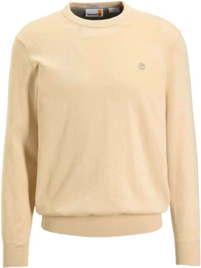 Timberland fijn gebreide pullover van katoen ecru