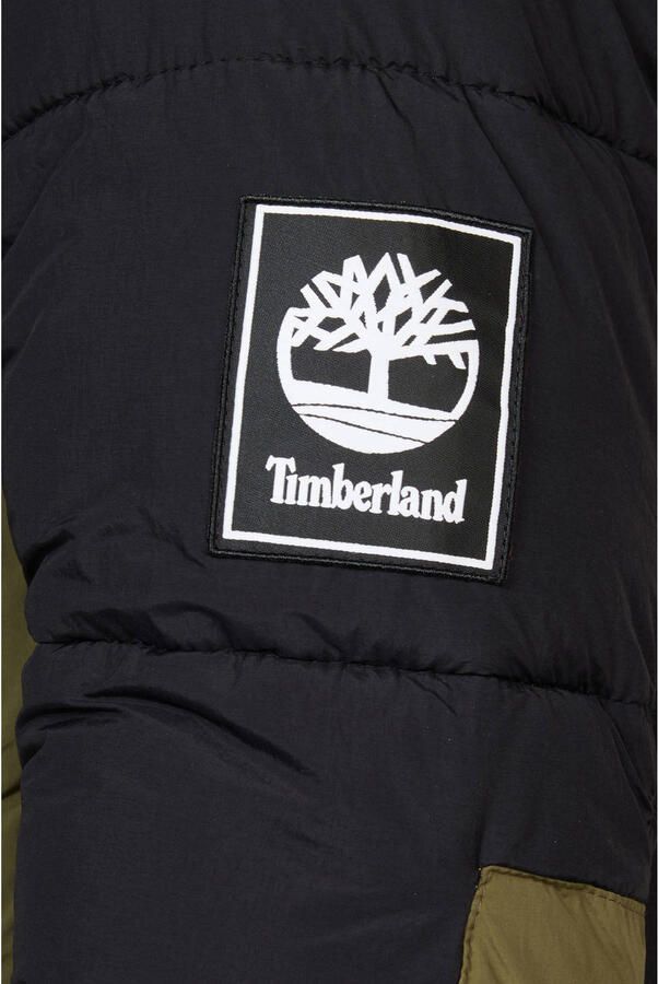 Timberland gewatteerde jas met logo en patches geel multi - Foto 2