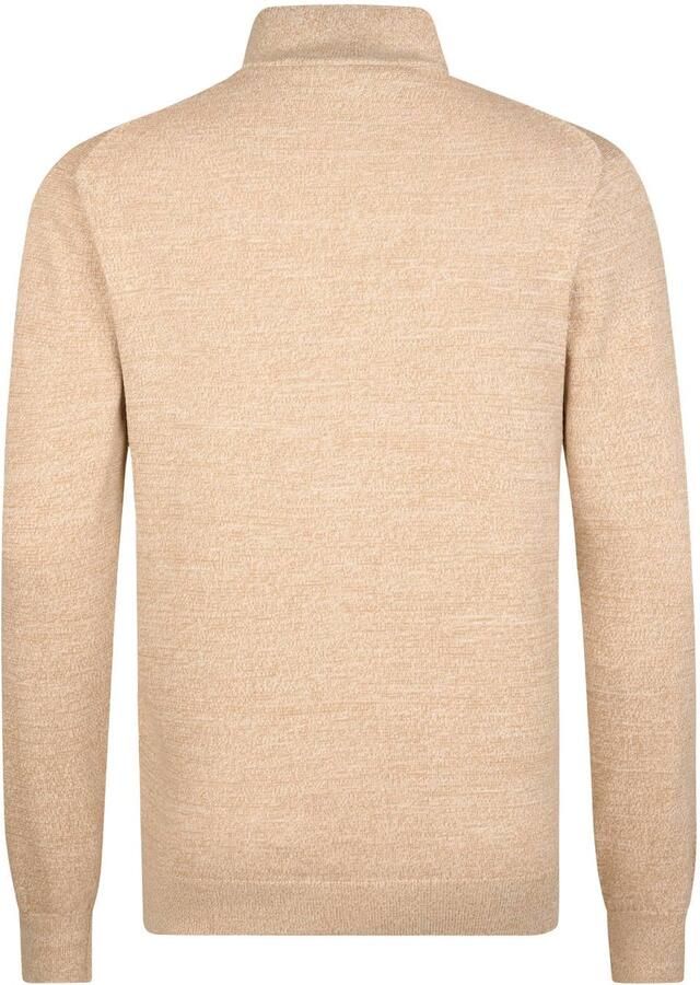 Timberland katoenen regular fit gemêleerde gebreide trui beige