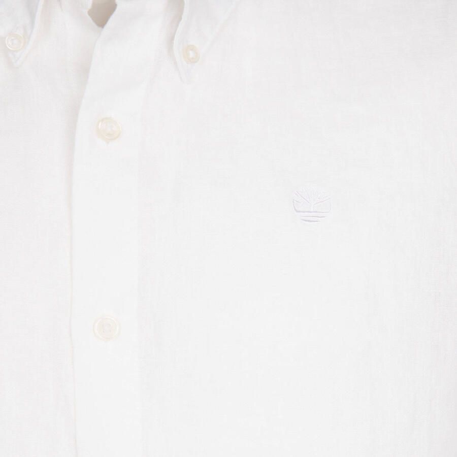 Timberland regular casual overhemd met linnen wit