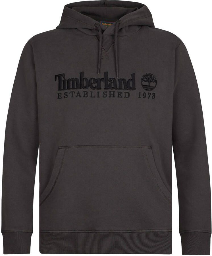 Timberland regular fit hoodie met logo zwart