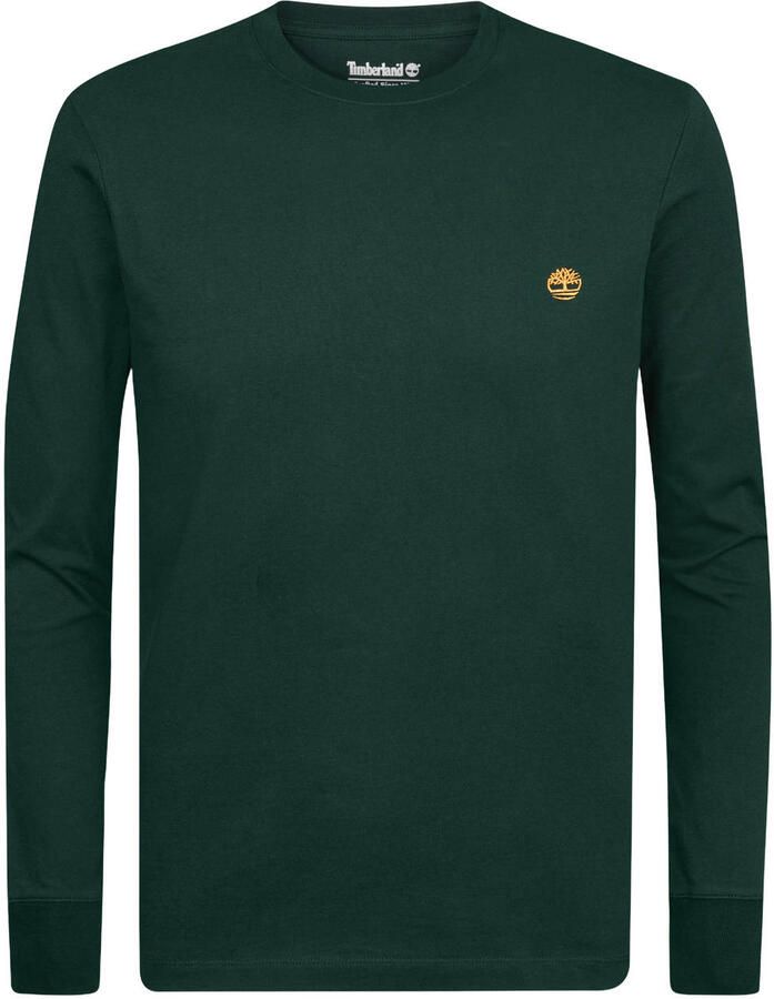 Timberland regular fit longsleeve donkergroen