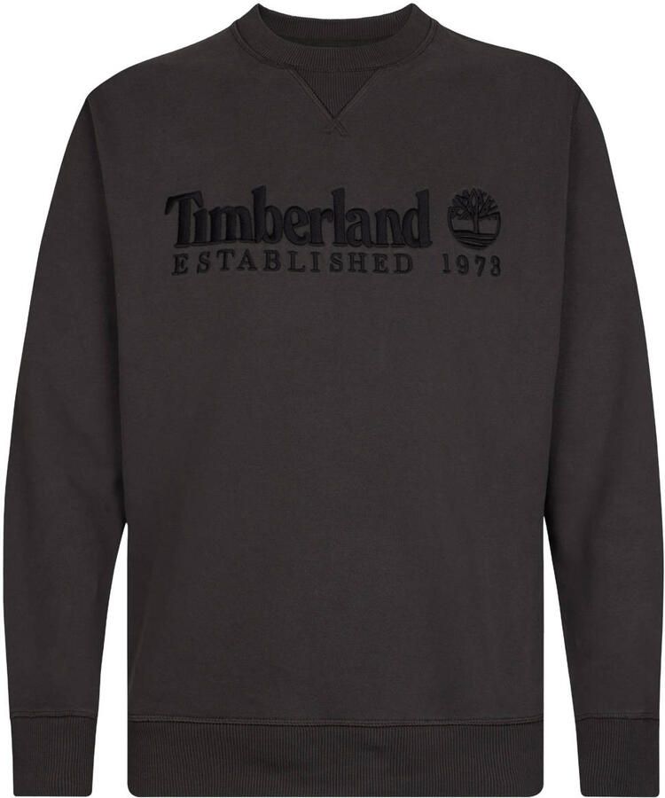 Timberland regular fit sweater met logo zwart