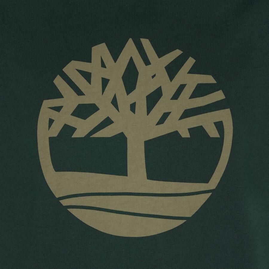 Timberland regular fit T-shirt met logo donkergroen - Foto 2