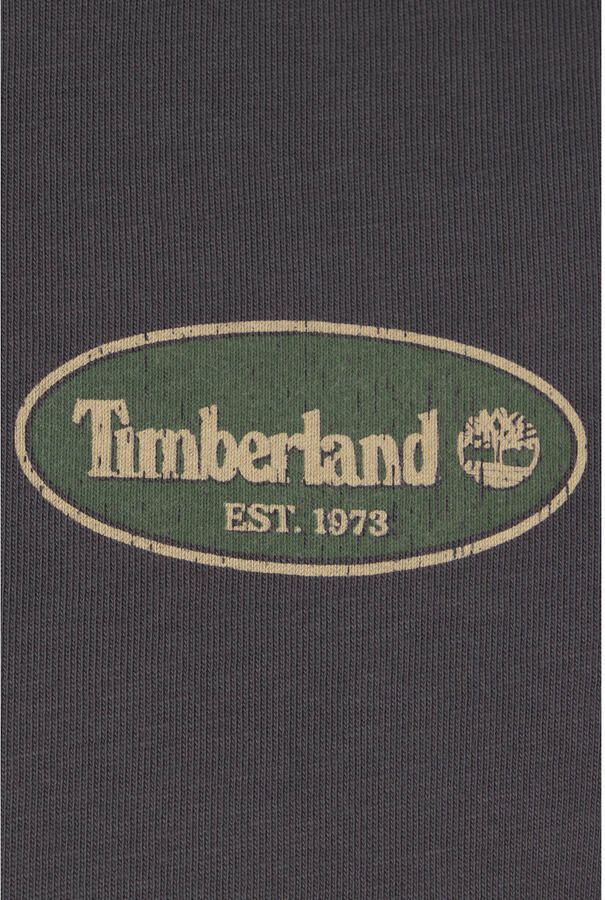 Timberland regular T-shirt met backprint grijs