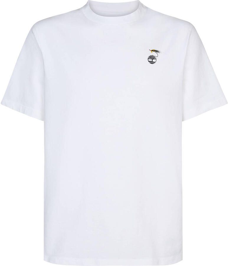 Timberland regular T-shirt met backprint wit
