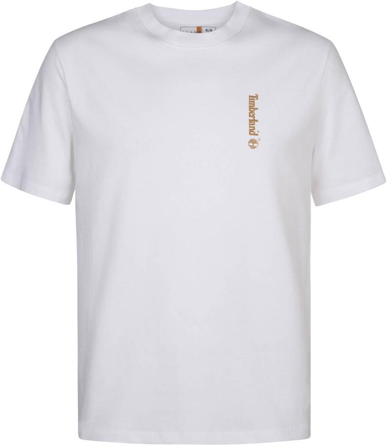 Timberland regular T-shirt met backprint wit